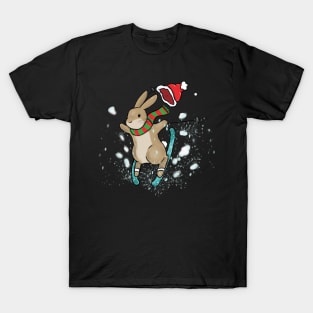 Christmas Ski Bunny T-Shirt